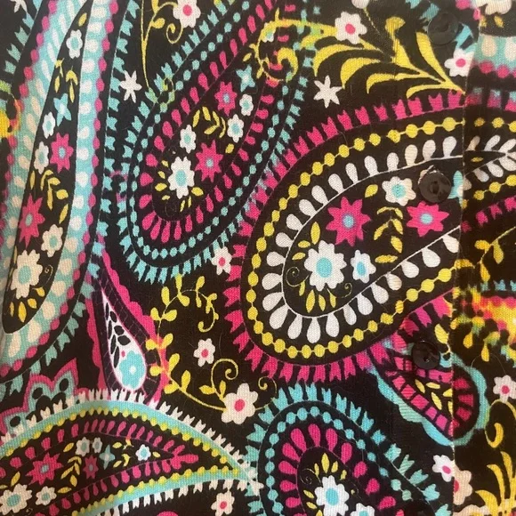 August Silk Vibrant floral paisley Cardigan XL - Picture 3 of 4